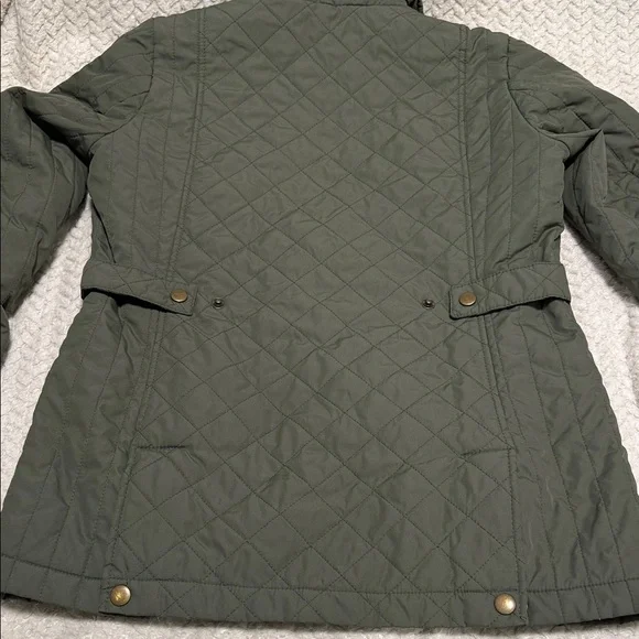 Lands end XS women’s Olive Quilted Jacket - Picture 5 of 5